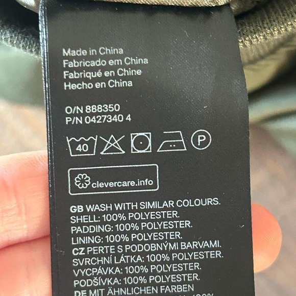 H&M DIVIDED green bomber jacket Size 6 - Picture 4 of 6